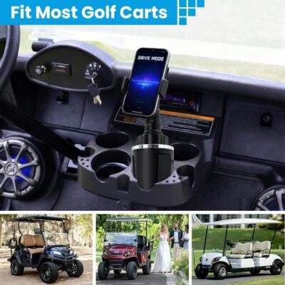 Car Phone Mount,Cup Holder Phone Holder,360°Adjustable Cup Phone Holders for Your Car,Anti-Shake Car Mount,Cradle Friendly Compatible with iPhone Samsung Google and All 4.0-7.0 inches Smartphones - Image 3