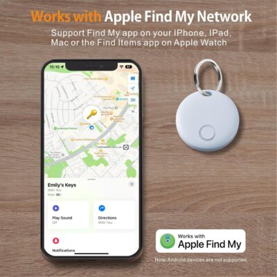 Reyke Air Tracker-4 Pack Smart Tag, Luggage Tracker Works with Apple Find My (iOS Only), Item Finder for Key, Backpack, Wallet, IP67 Waterproof - Image 2
