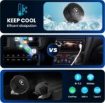 Wireless CarPlay & Android Auto Adapter – 2026 Circle Edition | Converts Wired to Wireless, Plug & Play Dongle, Fast Auto-Connect for iPhone iOS 10+ & Android 11+ - Image 4