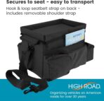 High Road CarHop Backseat Organizer for Kids and Passenger Seat Organizer for Adults - Car Seat Cooler with Cup Holders and Convertible Tray Lid - Image 6