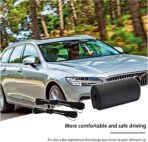 Kewucn Genuine Leather Steering Wheel Cover, 15" Universal Car Steering Wheel Protector with Needle Thread, Breathable Anti-Slip Steering Wheel Cover DIY Stitch on Wrap (Black, Full Hole) - Image 6