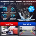 Double Din Car Stereo with 7" HD Touchscreen, Wireless Apple Carplay & Android Auto, Bluetooth, 240W, SWC, Subwoofer Output, Mirror Link, FM/AM Car Radio Receiver, Backup Camera - Image 4