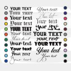 Custom Vinyl Decal with Your Name, Text, or Number – Personalized Lettering Sticker for Cars, Trucks, Boats, Windows & Laptops – 25 Colors & 30 Fonts – Weatherproof, Easy to Apply, Made in USA