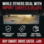 Glare Guard Professional-Grade Polarized Sun Visor Extender – Anti-Glare Sun Glare Blocker for Car Windshields, Adjustable Clip-On UV400 Tinted Visor Extension for Cars, Trucks & SUVs - Image 4