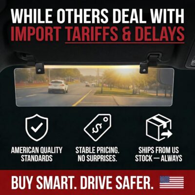 Glare Guard Professional-Grade Polarized Sun Visor Extender – Anti-Glare Sun Glare Blocker for Car Windshields, Adjustable Clip-On UV400 Tinted Visor Extension for Cars, Trucks & SUVs - Image 4