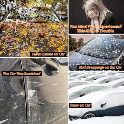 Special 16 Layers Full Car Cover Fit for 2006-2024 MERC-edes Benz E Series E200 E300 E63 AMG S, Ultra Heavy 600D Oxford Cloth, All-Weather Summer Sun Exposure and Winter Snow Rain Dust UV - Image 3