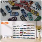 Display Case for Hot Wheels Diecast Cars - Acrylic Showcase & Storage Organizer - No Assembly Required for Matchbox, Collectible Cars & Model Vehicles (1, 11“ x 20”) - Image 4