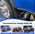 Mud Flaps Splash Guards for Ford F-250 F-350/2017-2024 Front Rear Mudflaps Mud Guard for Trucks 4PCS Set Black OEM Fender Flares No Need to Drill Holes,Easy Install - Image 4