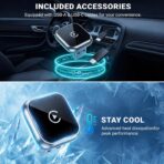 Wireless Apple CarPlay Adapter for Apple iPhone - 5GHz Fast & Stable Connection Wired to Wireless Car Play Dongle, Upgrade Mini Size, No Delay, Plug & Play for iOS 10+ Cars - Image 5