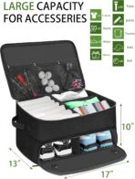 CAMPLAND 2 Layer Trunk Organizer, Waterproof Car Locker for 2 Pair Shoes, Durable Trunk Storage for Balls, Tees, Clothes, Gloves, Accessories, Golf Gifts - Image 2