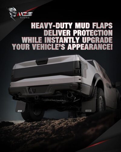 MZS Truck Mud Flaps, 4Pcs Black Universal Splash Guards Mudflaps Mudguard Fender Flares Universal for Pickup Off-Road Vehicles, Front and Rear - Image 8
