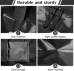 6 Pack Extra Large Heavy Duty Moving Bags with Reinforced Zipper & Wide Handles, Moisture-Resistant Storage Bins Packing Cubes for Clothes, College Dorm, Travel, and Home Organization, Black - Image 5