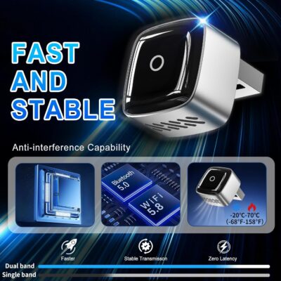 Wireless CarPlay Adapter for iPhone, 2026 Upgrade 2 in 1 USB/Type C Design for Cars with Wired CarPlay, Plug and Play Fast Stable Connection CarPlay for iPhone - Image 3