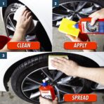 SONAX Tire Gloss Gel 235200 | Long-Lasting Rubber Conditioner for a Semi-Gloss finish on Tires | Deep Black Revitalization with Silicone Protection | Cleans, Conditions & Repels Dirt for Weeks | 500ml - Image 4