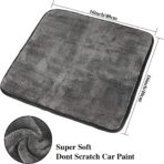GTF Microfiber Car Cleaning Cloths, Upgraded 1200gsm Ultra-Thick Cars Drying Towel Microfiber Cloth for Car and Home Polishing Washing and Detailing 16'' x 16''(3 Pack) - Image 4