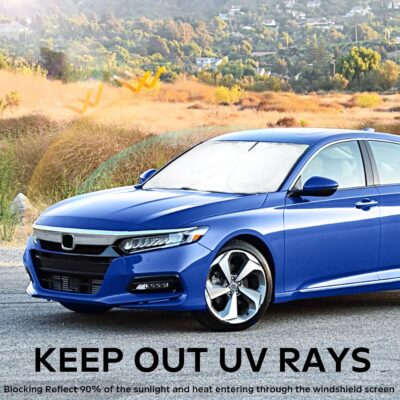 INSAUTO for Accord 2026 Windshield Sun Shade Sunshade Protector for Honda Accord 2021 2022 2023 2024 2025 Windshield Cover Sun Visor Foldable Window Heat Shield Reflector Blocks UV Ray Car Accessories - Image 2