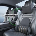 Lumbar Support Pillow for Office Chair Car Back Support Pillow, 45D slow rebound memory foam Gaming Chair Desk Chair Back Cushion for Lower Back Pain Relief, Dynamic support module,Ergonomic Back Rest - Image 8