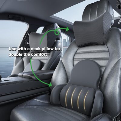 Lumbar Support Pillow for Office Chair Car Back Support Pillow, 45D slow rebound memory foam Gaming Chair Desk Chair Back Cushion for Lower Back Pain Relief, Dynamic support module,Ergonomic Back Rest - Image 8