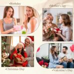 AROIC 4 Pack Car Air Freshener, Wooden Lid Essential Oil Car Diffuser, Natural Long Lasting Scent for Auto Interior, Mothers Day Gifts for Mom/Women (Mahogany/Lavender/Ocean/Vanilla Cream) - Image 2