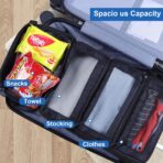 Olosar Suitcase Organizer, Travel Luggage Organizer Portable Hanging Travel Shelves Collapsible Hanging Packing Cubes for Carry on Suitcase - Image 5