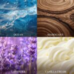 AROIC 4 Pack Car Air Freshener, Wooden Lid Essential Oil Car Diffuser, Natural Long Lasting Scent for Auto Interior, Mothers Day Gifts for Mom/Women (Mahogany/Lavender/Ocean/Vanilla Cream) - Image 6