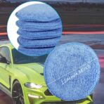 Microfiber Wax Applicator Pads, Car Wax Applicator, Buffing & Detail Polishing Foam Pads for Car Cleaning and Fine Polishing (5" Diameter, 6 Pack)… - Image 4