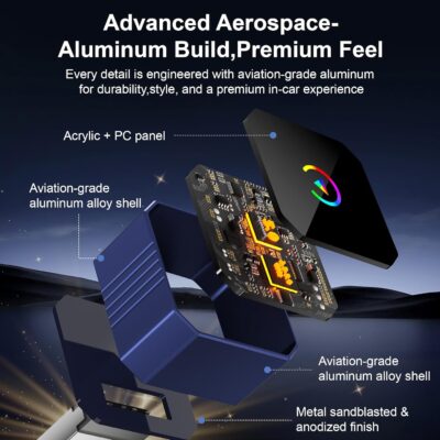 2026 Upgraded Mini Wireless CarPlay Adapter for CarPlay & Android Auto, Plug & Play, Fast, Auto Connect, No Latency 2in1 Car Play Wireless Adapter for iPhone iOS 10+ Android 11+ Information Display - Image 5