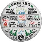 Spare Tire Cover for RV Camper Camping Rules, Weatherproof Universal Wheel Cover for RV Travel Trailer Camper Truck 15inch - Image 2