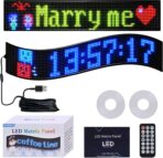 36.2"x7.6" Large Bright LED Sign, Programmable LED Scrolling Sign, Custom Flexible LED Store Sign with App Control DIY Text Pattern Animation, LED Digital Sign for Store Window Advertising Hotel - Image 9