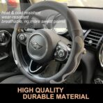 PINCTROT Comfy Grip Steering Wheel Cover, Anti-Slip Design, Universal 14.5-15 Inch(Silicone Gray) - Image 3