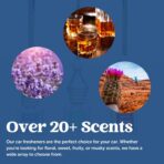 C&E Craft Co Hanging Car Air Freshener Diffuser 2 Pack, Long Lasting Fragrance Oil Car Freshener, Glass Bottle Auto Air Freshener, Made in USA (Midnight Ice) - Image 5