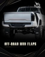 RENO Truck Mud Flaps, Driver Passenger Sides Splash Guards Compatible with Universal Truck SUV Off-Road Car Heavy Duty Vehicle Sediment Protection (Front + Rear, 4PCS) - Image 2