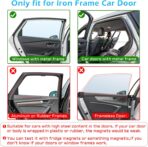 Car Window Shades, 2 Packs Magnetic car Sun Shade for Baby, Double Layers Magnetic Colourful Space Pattern for Full Covers/Half Shade Options, Window Curtains for Heat/UV Protection Sun Block Covers - Image 7