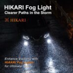 HIKARI WINGS H11 Fog Light, 80000LM Pure White 6000K LED Bulbs, Plug & Play IP68 Waterproof Pack of 2 - Image 6