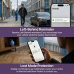 2 Pack GPS Tracker for Vehicles No Subscription Car Tracker Works with Apple Find My(iOS Only)Global Tracking Hidden Tracking Devices for Cars Bluetooth Finder with Loud Alarm for Car Bike Dog Luggage - Image 7