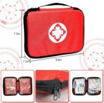 Travel-First Aid-Kit Car-Home 300PCS Survival-Kit Outdoor-Adventure - Small Portable Red Emergency Essential Sets Office Hiking Camping Business Public Must Have First Aid Gear Equipment 1st Aid - Image 7