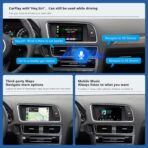 Road Top Wireless CarPlay Android Auto Retrofit Kit for Audi A4 A5 S4 S5 RS4 RS5 Q5 (2008-2015) with 3G MMI System, CarPlay Interface Decoder Box Upgrade, Support MirrorLink, Siri, Navigation - Image 6