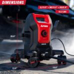 A-iPower Follow Me Electric Pressure Washer 2800 Max PSI 1.7 GPM Anti-Tipping Design with 5 Nozzles, Soap Dispense for Fences, Driveways, Patios, Cars, Home Cleaning, E2800-FM - Image 6