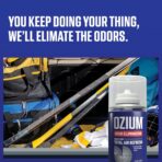 Ozium Air Sanitizer, 2 oz Car Fogger: Single-Shot Smoke Odor Eliminator & Car Air Freshener (New Car Smell, 4 Packs) - Image 2