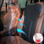 XUKEY Lumbar Pillow Gel Support Pillow Back Support Cushion,Gel Lumbar Support Pillow Relief Back Sciatica Pain for Car Seat Cushion,Car Seat Lumbar Support with Adjustable Straps Improve Posture - Image 5