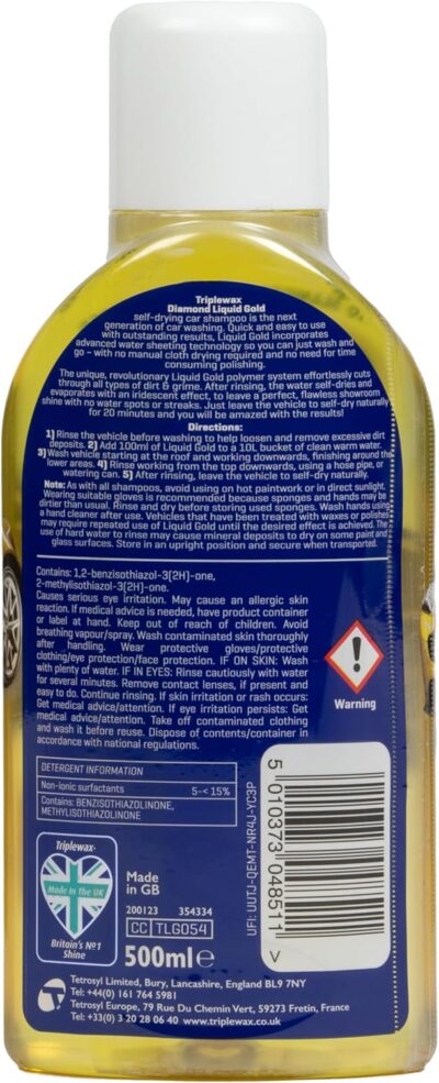 Liquid Gold Car Polish 17 fl oz Premium Car Wax and Polish for Deep Gloss Shine and Long-Lasting Paint Protection Safe on Clear Coat, Paint and Finishes - Image 2