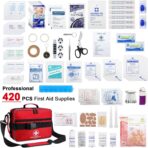 Poygik Premium 420 Piece Large First Aid Kit for Home, Car, Travel, Camping, Truck, Hiking, Sports, Office, Vehicle & Outdoor Emergencies - Emergency Medical Kits, Businesses & Home Medical Supplies - Image 2
