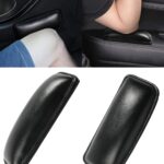 YAKEFLY 2 Pack Soft Car Center Console Knee Leg Elbow Cushion Pad,Universal Leather Car Armrest Pillow Car Knee Cushion Elbow Pillow Thigh Support Comfort Pillow,Automotive Interior Accessories