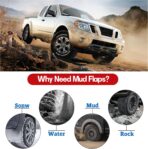 BDFHYK Mud Flaps Splash Guards Mudguards Mudflaps Compatible with Nissan Frontier 2005-2022 4PCS Front & Rear Side - Image 6