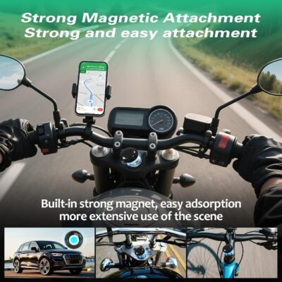 GPS Tracker for Vehicles.Mini Hidden Magnetic GPS Tracker for Vehicles - Full Global Coverage, No Subscription or SIM Card Required - Perfect for Cars, Assets, Pets, Kids, and Seniors!(Black Circle) - Image 7