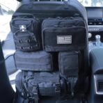 Universal Tactical Car Seat Back Organizer Bag Tactical Molle Vehicle Organizers Panel Vehicle Protector Organizers with 5 Detachable Pouches for Car Truck Ford Jeep (Upgraded C model Black) - Image 8