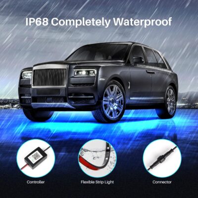 Underglow Kit for Car, Car Led Underglow Lights for Trucks with App and Remote Control, 16 Million RGB Colors, 29 Preset Modes, Music & DIY Mode, Under Car Led Lights Exterior for SUVs, Trucks, DV 12V - Image 6