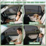 ZATOOTO Car Window Shades for Honda CR-V 2023-2025, 4 Pack CR-V Sun Shade Side Window, Breathable Mesh Car Window Screen for Camping Napping Baby UV Protection - Image 5
