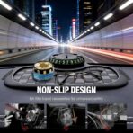 3-in-1 Car Dashboard Anti-Slip Mat, 360° Rotatable Phone Holder with Temporary Parking Number, Universal Fit Non-Slip Pad for Car/SUV, Washable Reusable (Brown, 1PC) - Image 7