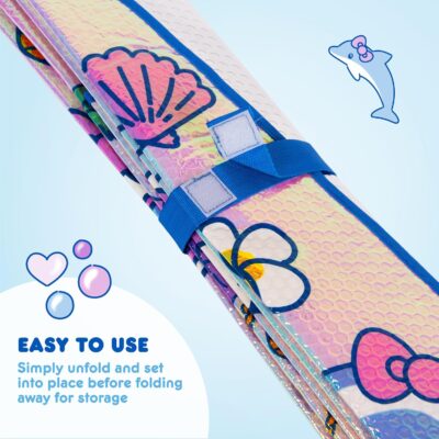 Hello Kitty Car Windshield Sun Shade - Officially Licensed Sanrio Cute Car Accessories for Women - Hello Kitty Accessories Sunshade for Front Windshield - Summer Sunshield Cars Window Shades - Image 5